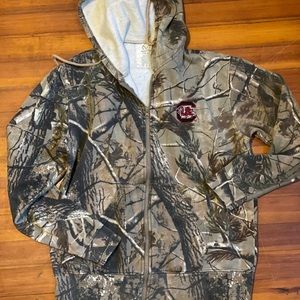 USC Carolina Gamecocks Realtree Camo Zipper Hoodie